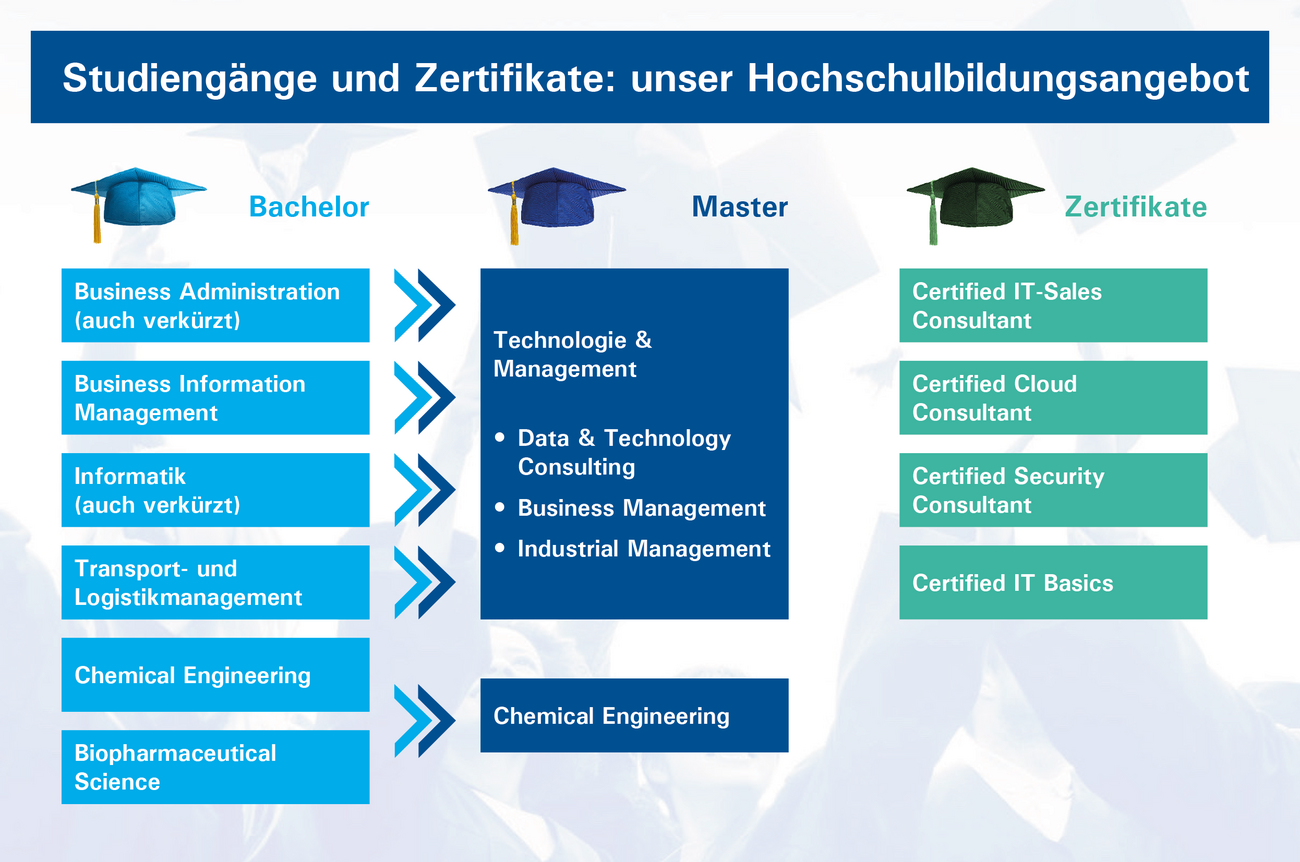 Übersicht Studiengänge und Zertifikatsmodule