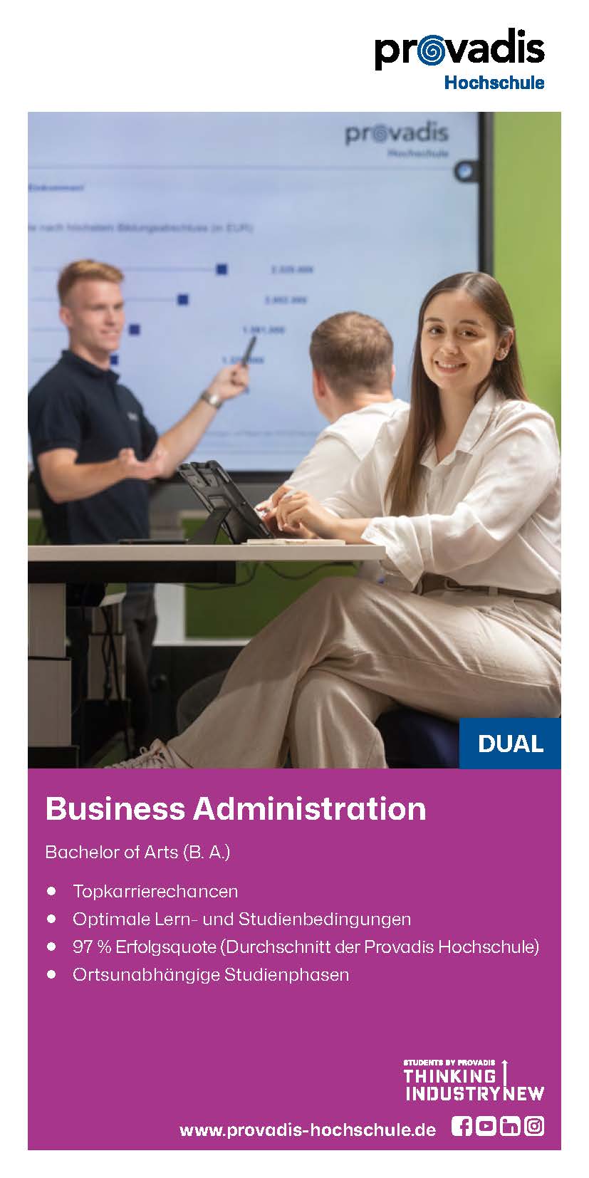 Factsheet Bachelor Business Administration dual