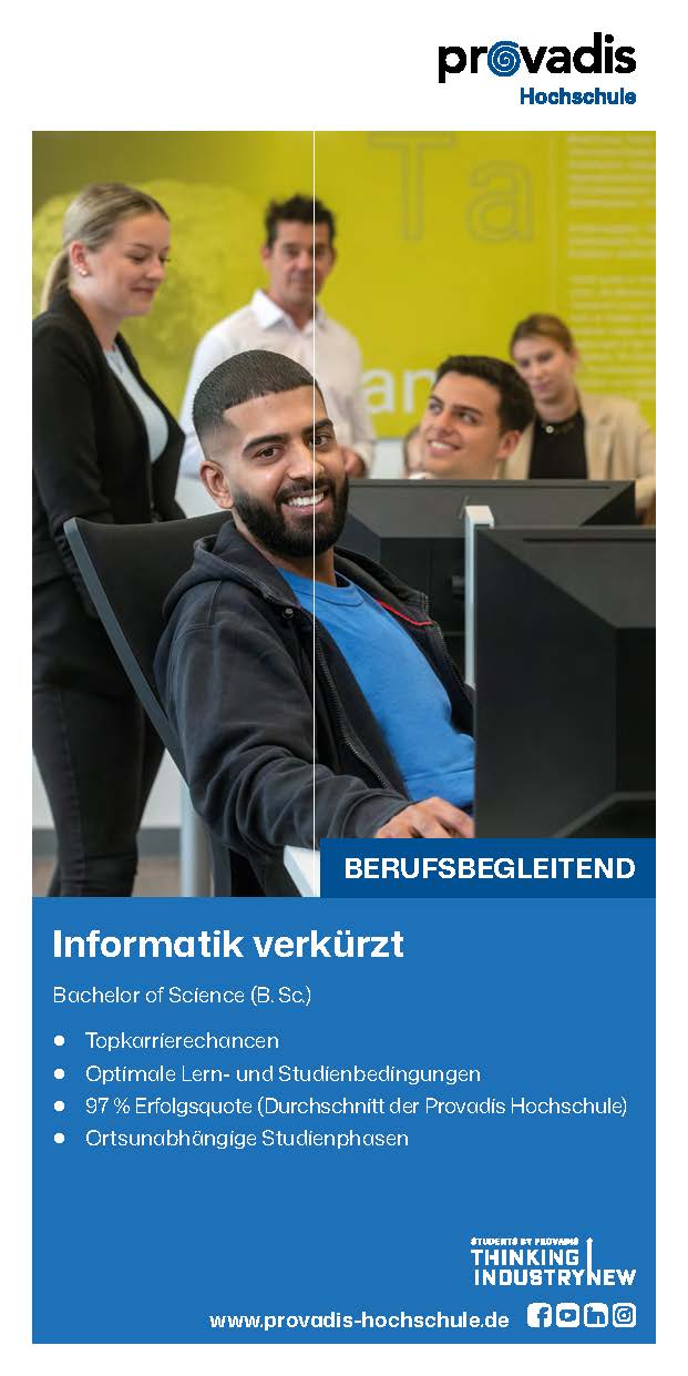 Factsheet Bachelor Informatik verkürzt berufsbegleitend