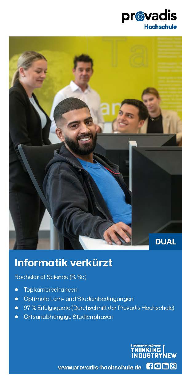 Factsheet Bachelor Informatik verkürzt dual
