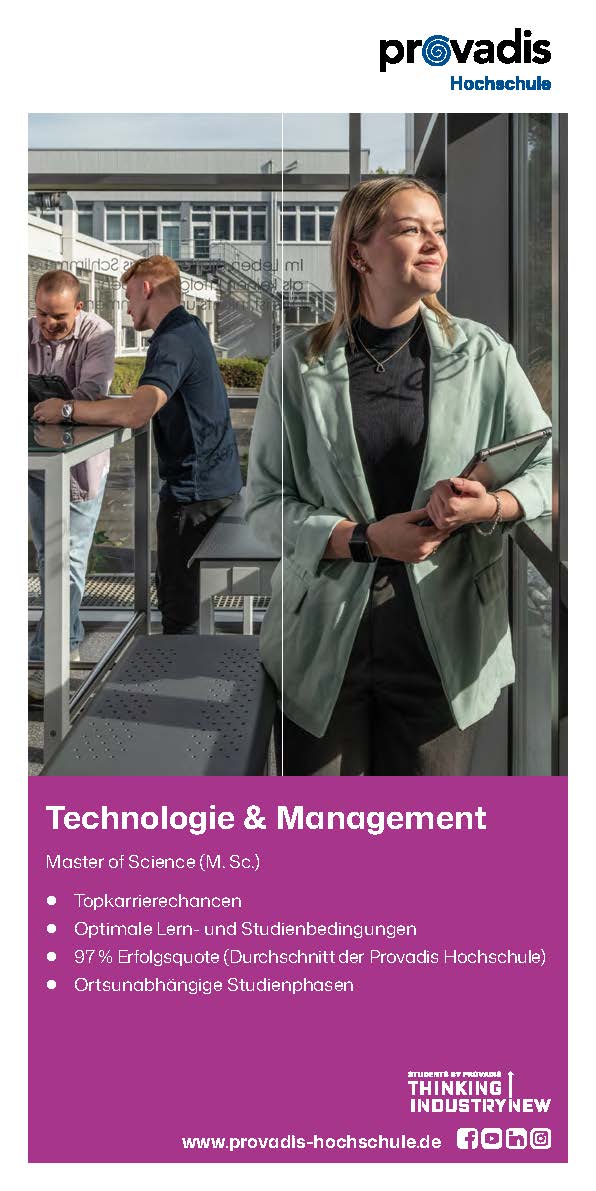 Factsheet Technologie & Management (Master of Science)