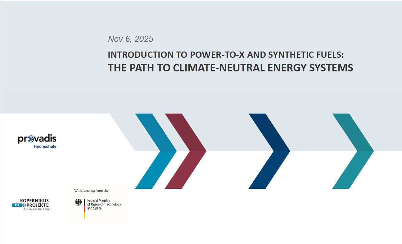 Presentation Power to X and Synthetic Fuels